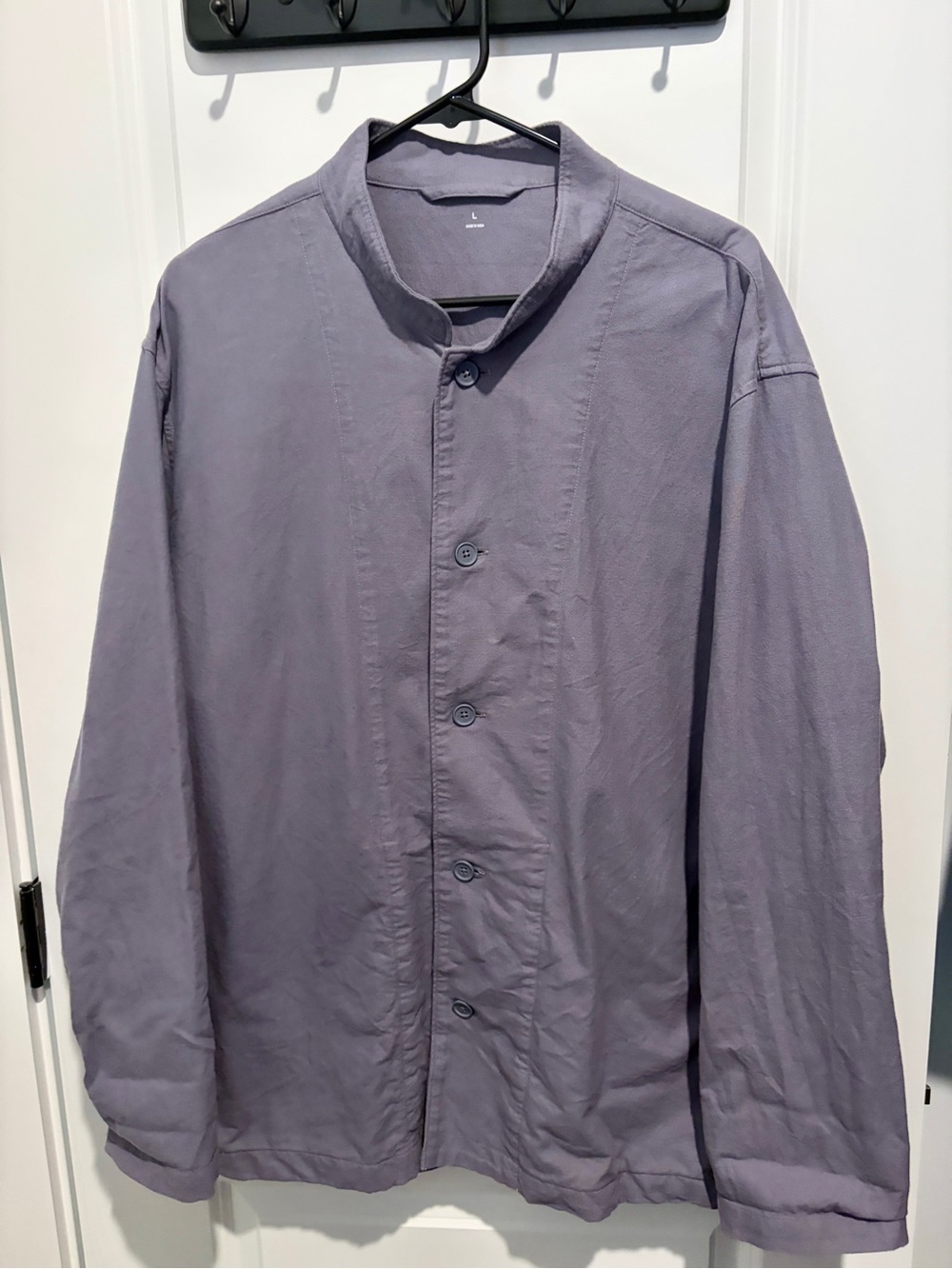Uniqlo Light Gray Men's Button-Up Jacket/Shirt